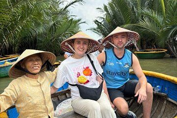 Experience Basket Boat Ride Crab Fishing and Cooking Class Hoi An