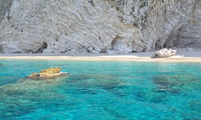 Paleokastritsa Corfu: Paradise, Yali Beach & Blue Caves Boat Tour
