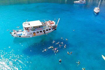 Lindos Boat Cruise from Faliraki & Kalithea with Swim Stops