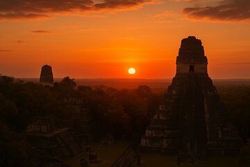 From Flowers Sunset Tour in Tikal