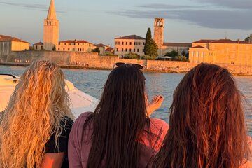 Porec Private Sunset Cruise with Dolphins Sightseeing