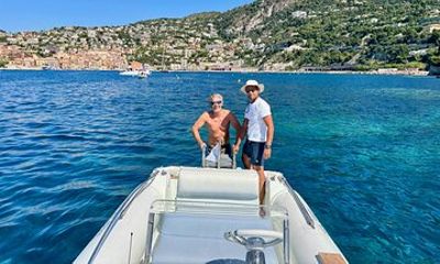 From Cagnes : Private Boat Tour to cap d' Antibes with Snorkeling