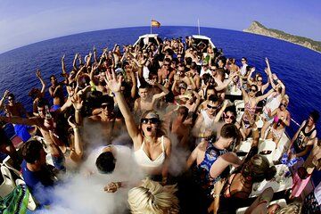 Ibiza Sunset Boat Party with 3 Hours Open Bar plus 3 Club Entries