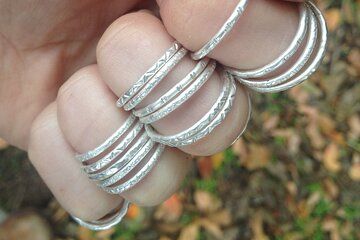 Silver Stacking Rings- Jewelry Making Workshop
