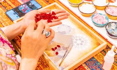 Turkish Mosaic Lamp Workshop in Chantilly