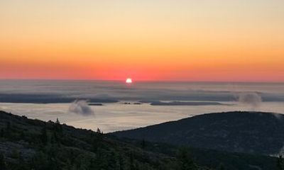 Sunrise on Cadillac Mountain in Acadia National Park