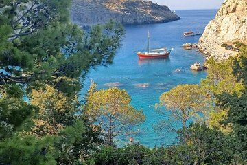 Faliraki : Boat Trip to Antony Quinn, Ladiko, Afandou Caves