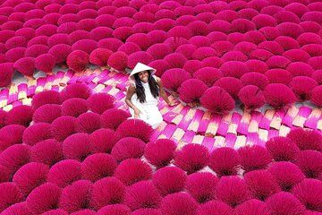 Colorful Incense Village and Famous Hanoi Train Street Experience