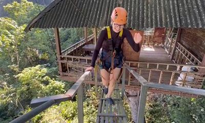 From Vientiane:Vang Vieng Zipline,2Caves,Kayaking,lagoon2