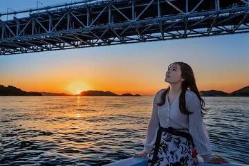 Uno Port Departure Seto Inland Sea Sunset and Island Cruise