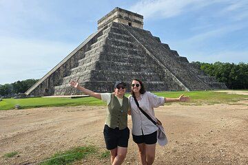 Chichen Itza and 2 cenotes from Valladolid shared transport