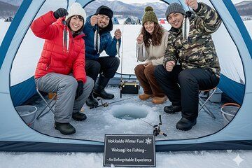 Frozen Lake Adventure Wakasagi Ice Fishing and Onsen Retreat