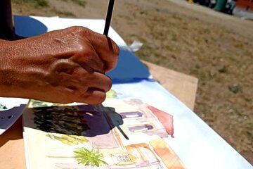 Painting Outdoors in Antigua Guatemala