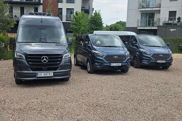 Airport transfer DA Katowice Airport to Krakow.