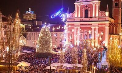 Ljubljana Christmas Market Tour from Trieste Private Tour