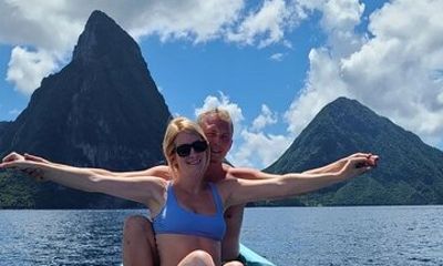 St. Lucia West Coast Boat Cruise with Snorkeling & Pitons