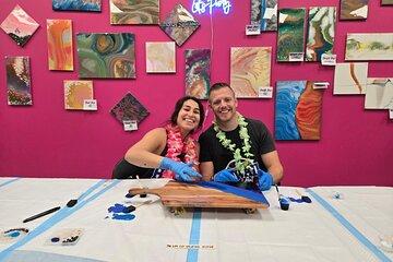 Sunset and Swirls: Evening Art Experience