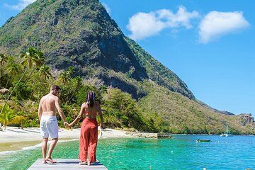Soufriere Volcanic Experience Beach and Waterfall