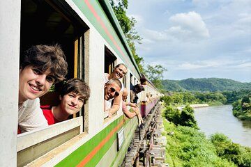 Kanchanaburi Erawan Waterfall and Death Railway Full Day Tour