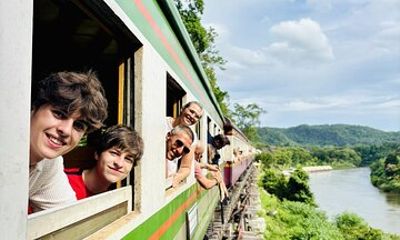 Kanchanaburi Erawan Waterfall and Death Railway Full Day Tour