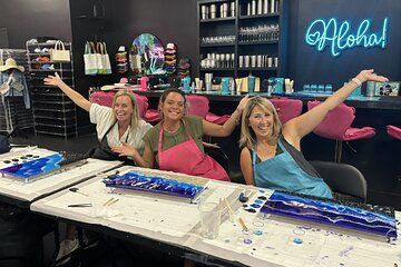 Resin Art Beach and Sunset Scene Workshops