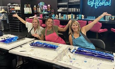 Resin Art Beach and Sunset Scene Workshops
