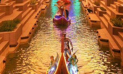 Land of Legends Night Show Lights, Music and Shopping Experience