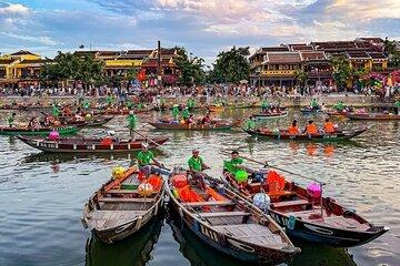 Hoi An Basket Boat Adventure & Magical Lantern River Boat