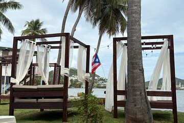 Beach beds with food, drinks, dj music and kayaking in Fajardo