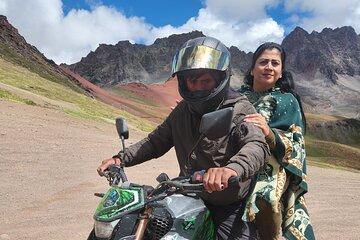 Rainbow Mountain with Motorcycle with No Hiking Required