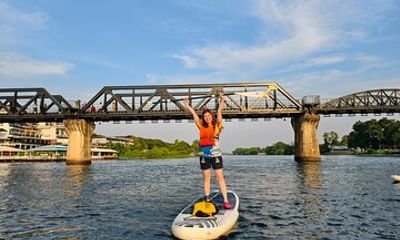 Stand Up Paddleboarding at River Kwai Kanchanaburi w Hotel Pickup