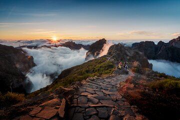 Sunset in Pico do Arieiro and Stairway to Heaven Trail