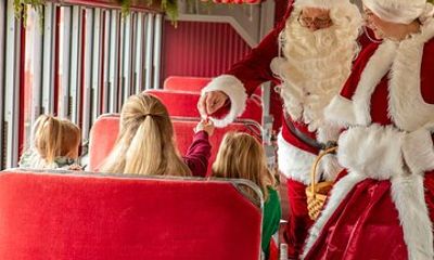 Santa Express Train First Class Granite State Railway