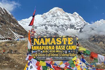 Annapurna Base Camp Trek with Scenic Helicopter Ride