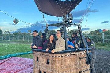 Balloon Flight, Cave Breakfast, Private Pick Up CDMX and Pyramids