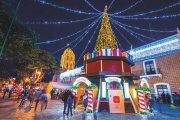 Night Tour in Atlixco the Illuminated Villa