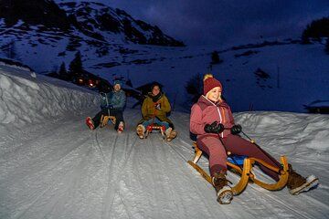 Fondue and Night Sledging: An Authentic Swiss Evening