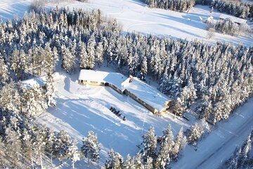 Guided Lake Ice Skating with Reindeer Visit and Warm Drinks