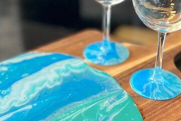 Charcuterie Board and Wine Glasses