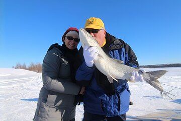 Traditional Indigenous Ice Fishing Experience on Great Slave Lake