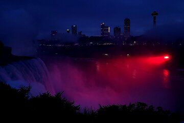 Niagara Falls After Dark Intercity Transfer from Boston