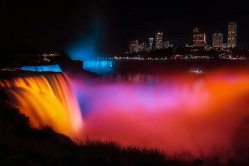 Niagara Falls After Dark Small Group Night Tour from Boston