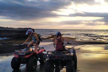 Bali Sunset ATV Ride Through Beach,Rice field and Local Village