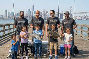Bay Area Pier Fishing: Beginner Group of 4 (No license Required)