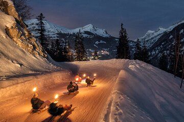Interlaken: Sunset Sledding in Mürren & Swiss Cheese Fondue