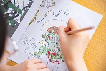 Ukiyo-e Coloring Workshop in Ginza