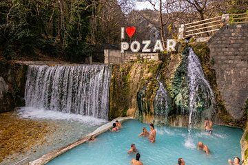 Pozar Baths to Edessa Waterfalls Shared Tour by Minivan