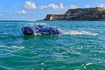 San Juan Watersports Car Rental Blue Mercedes Classic