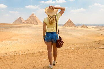 Explore Giza Pyramids with Camel ATV Dinner Cruise and Shopping