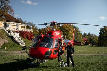 Private Helicopter Flight Over Stockholm